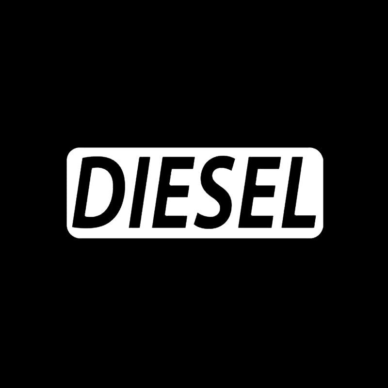 12.7CM*4.5CM Fashion DIESEL Fuel Only Vinyl Decor Car Sticker Decals Black/Silver C11-0617