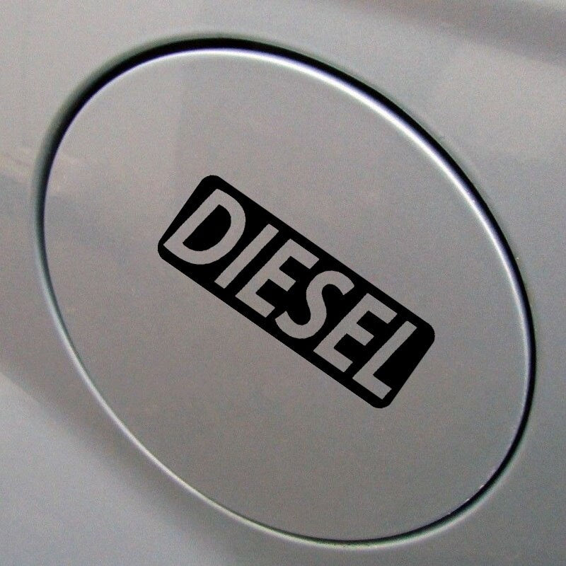 12.7CM*4.5CM Fashion DIESEL Fuel Only Vinyl Decor Car Sticker Decals Black/Silver C11-0617