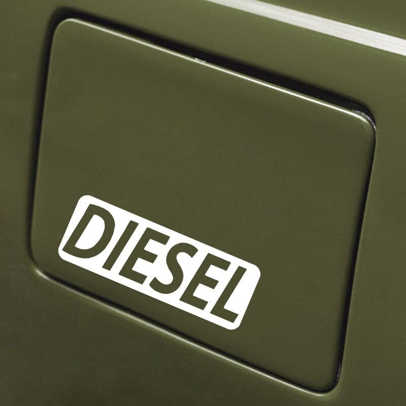 12.7CM*4.5CM Fashion DIESEL Fuel Only Vinyl Decor Car Sticker Decals Black/Silver C11-0617