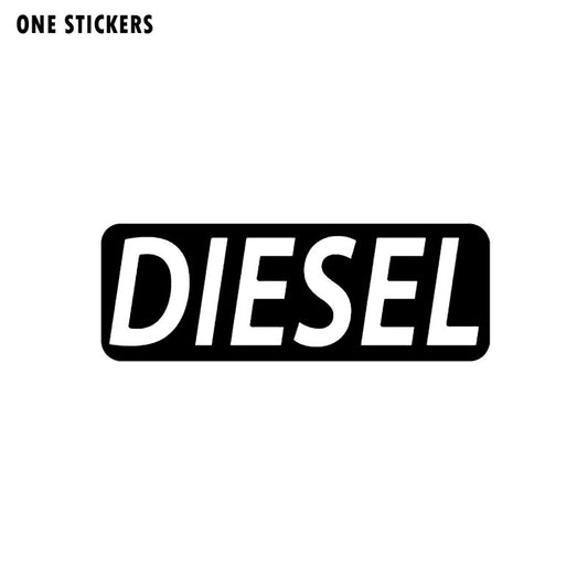 12.7CM*4.5CM Fashion DIESEL Fuel Only Vinyl Decor Car Sticker Decals Black/Silver C11-0617