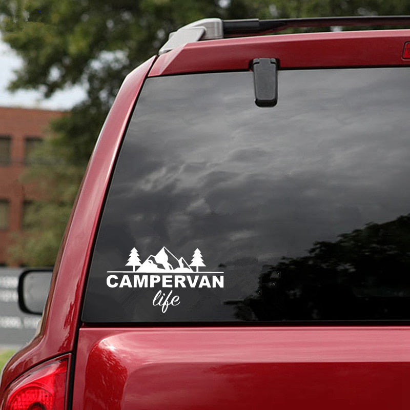 14.8CM*8.3CM Fashion Campervan life Vinyl Wonderful Car Window Sticker Decal Black Silver C11-1611
