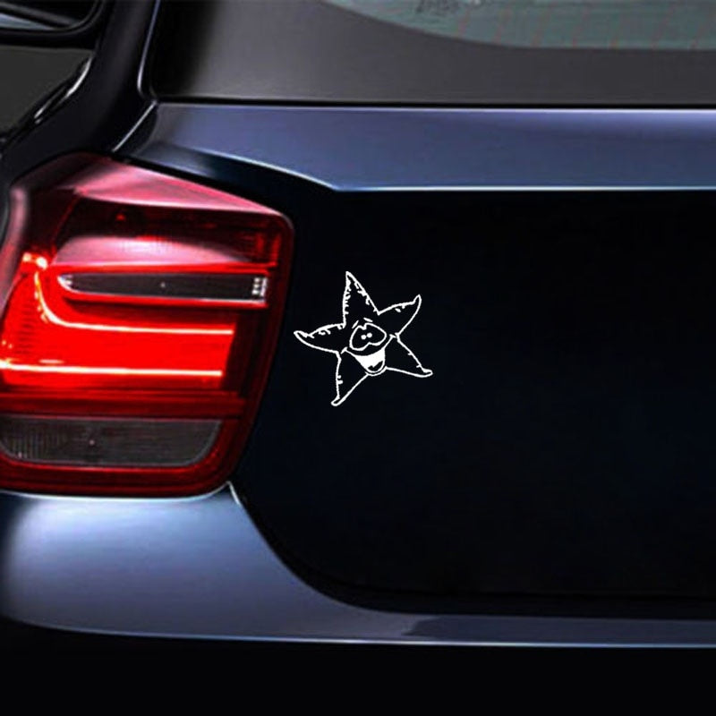 15.6cm*14.1cm Squirming Of Interesting Brilliant Good To Bridge Head Car Sticker Vinyl Black/Silver Decal C18-0205