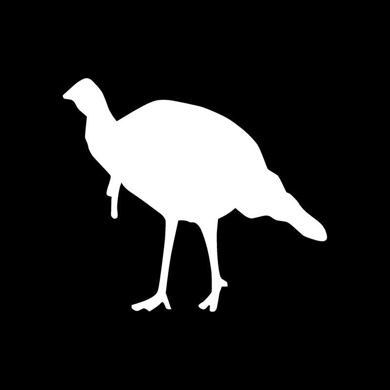14.9cm*13.1cm Personality Wild Turkey Vinyl Car Sticker Decal Black Silver Motorcycle Accessories C15-1115