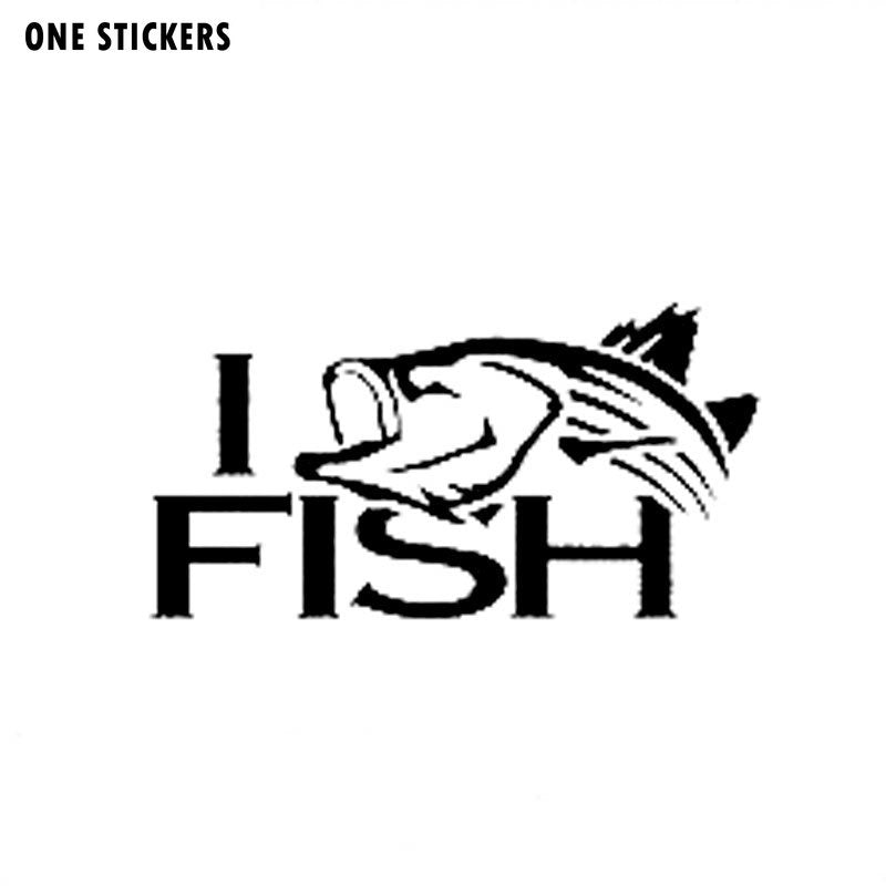 11.3CM*5.8CM Striper Striped bass fishing I Fish Truck Car Vinyl Decal Sticker Car Styling For Black/Sliver C8-0128