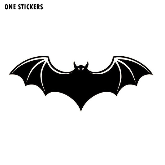 15.6*6CM Bat Pattern Vivid Decorative Car Stickers Vinyl  Car Body Decal Black/Silver S1-2177