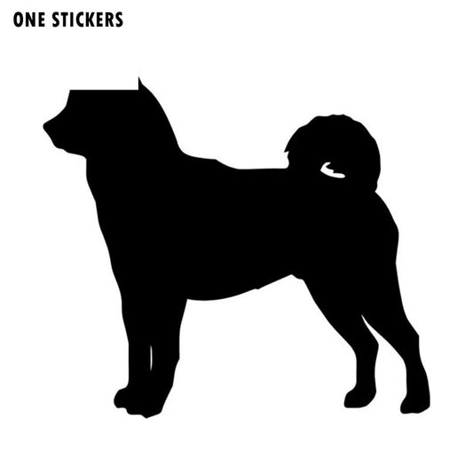 10.2*9.5CM Shiba Inu Dog Vinyl Decal Lovely Car Stickers Car Window Styling Decoration Accessories Black/Silver S1-0386