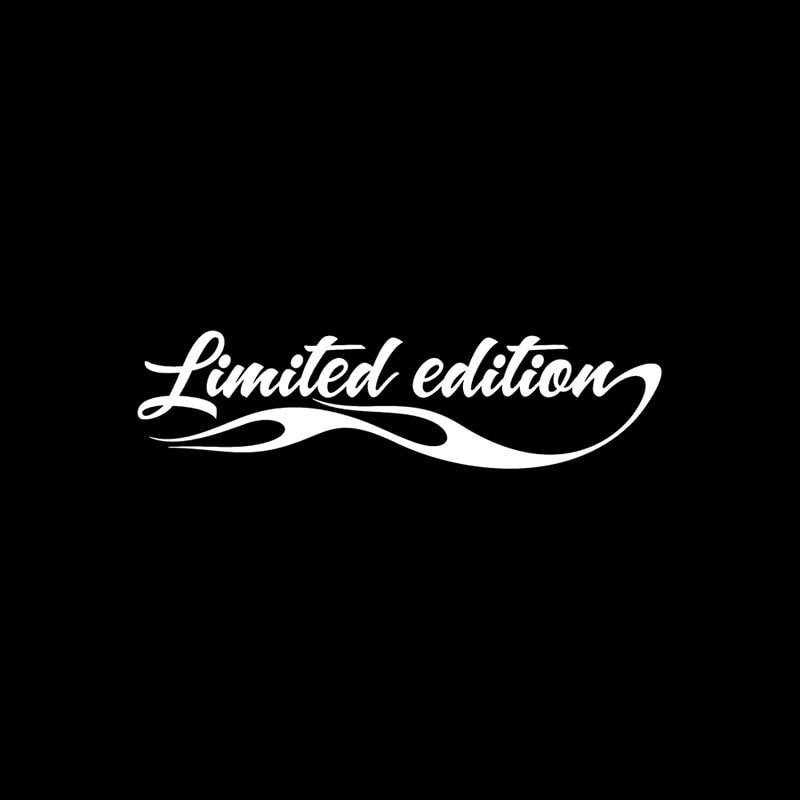 New Hot 16CM*4.2CM  LIMITED EDITION FANCY Vinyl Car Sticker Decals Accessories Black/Silver C11-0712