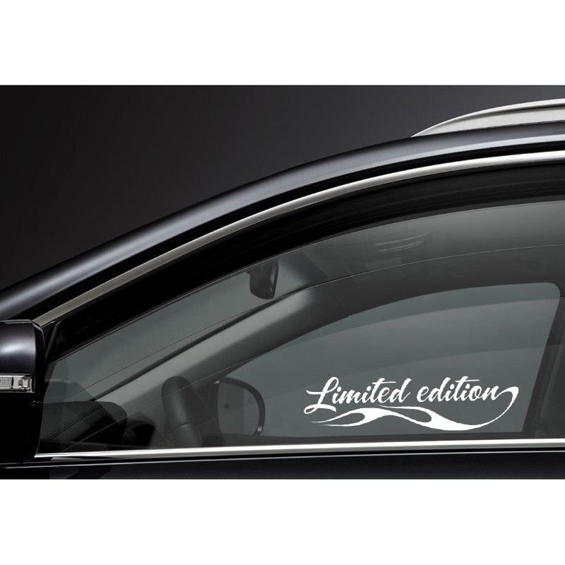New Hot 16CM*4.2CM  LIMITED EDITION FANCY Vinyl Car Sticker Decals Accessories Black/Silver C11-0712