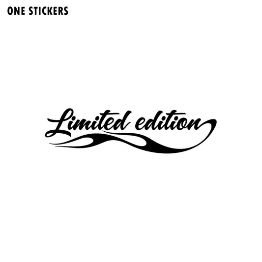 New Hot 16CM*4.2CM  LIMITED EDITION FANCY Vinyl Car Sticker Decals Accessories Black/Silver C11-0712