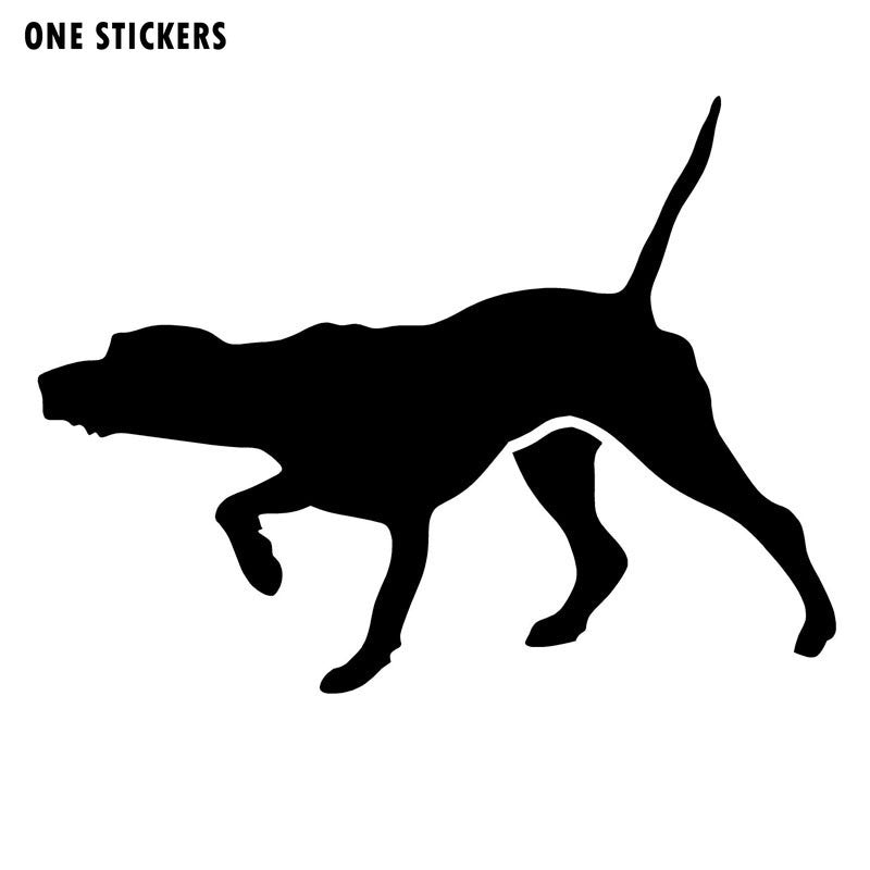13*9.7CM POINTER DOG Car Sticker Decal Cartoon Interesting Motorcycle Accessories Car Styling C2-0387