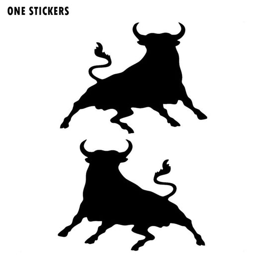 10.5*16CM Spanish Bull Car Stickers Cattle Performance Motorcycle Race Car Stickers And Decals C2-0042