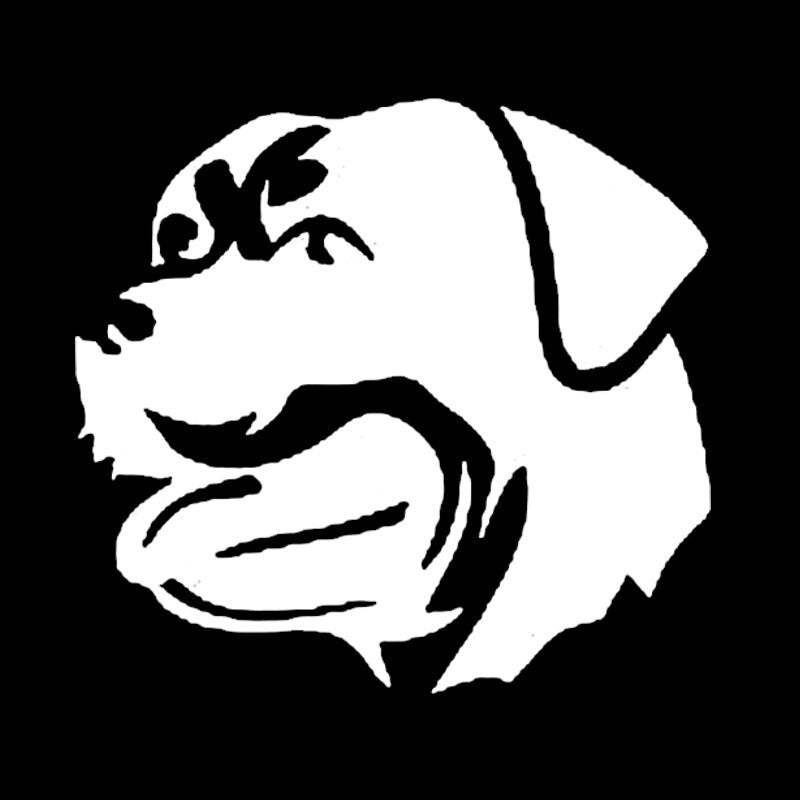 14*13CM Rottweiler Dog Vinyl Decal Waterproof Car Stickers Car Styling Decoration Black/Silver S1-0487