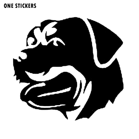 14*13CM Rottweiler Dog Vinyl Decal Waterproof Car Stickers Car Styling Decoration Black/Silver S1-0487