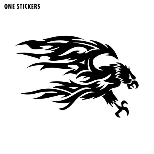 15CM*10CM Personality Decoration Flying EAGLE Vinyl Car Sticker Decal Black/Silver C15-0874