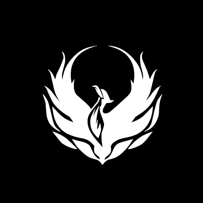 15.5CM*15.3CM Cartoon Funny Phoenix Graphical Decals Car Sticker Black/Silver Vinyl Decoration C15-1040