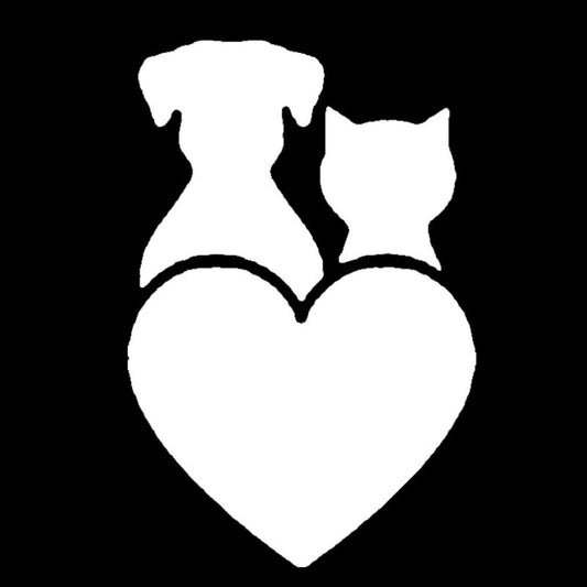 8.3*12.7CM Lovely Dog Cat Car Stickers Waterproof Vinyl Decal Car Styling Bumper Accessories