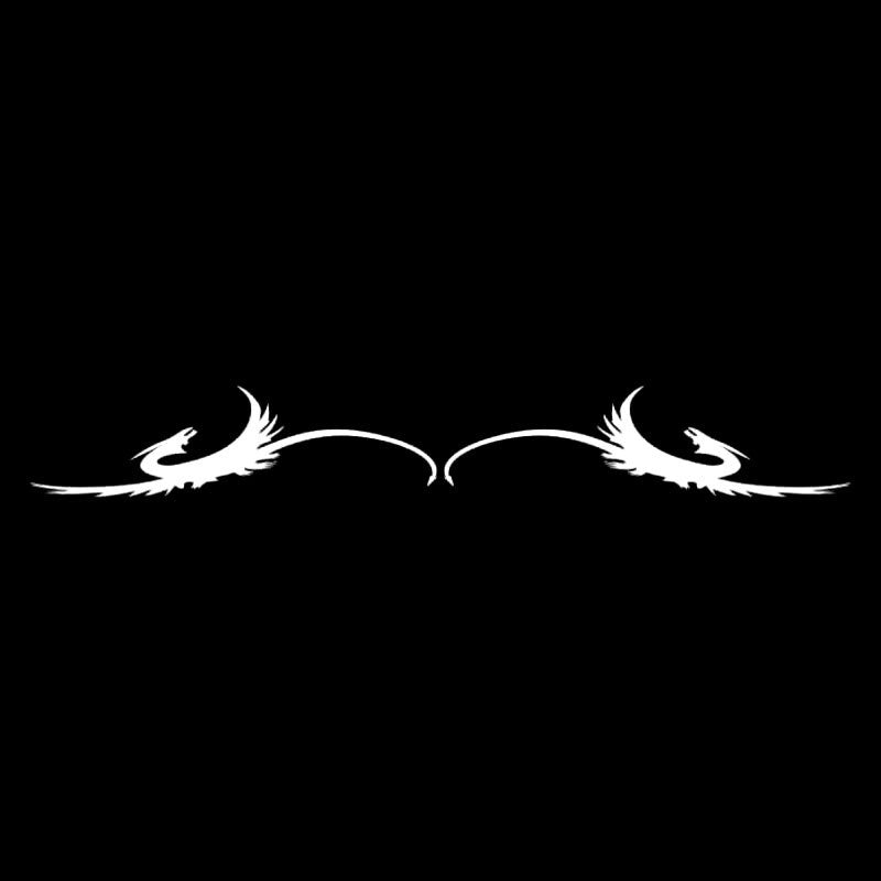 20CM*2.7CM Fashion Phoenix Fly Racing Tribal Decor Car Window Sticker Decal Black/Silver Vinyl C15-1035