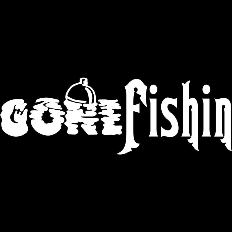 16CM*5.4CM Gone Fishing Decal Choose Black Or Sliver Vinyl Car Stickers Car Styling Accessories C8-0290