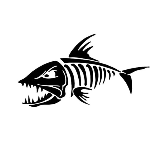 18*10CM Marine FISH BONES Car Sticker Decals Fishbone Personality Motorcycle Car Stickers And Decals C2-0126