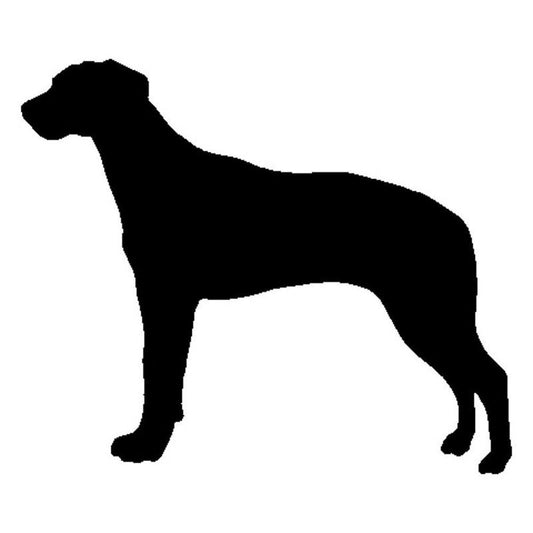 15*12.7CM Rhodesian Ridgeback Dog Vinyl Decal Car Stickers Waterproof Car Styling Bumper Decoration Black/Silver S1-1206