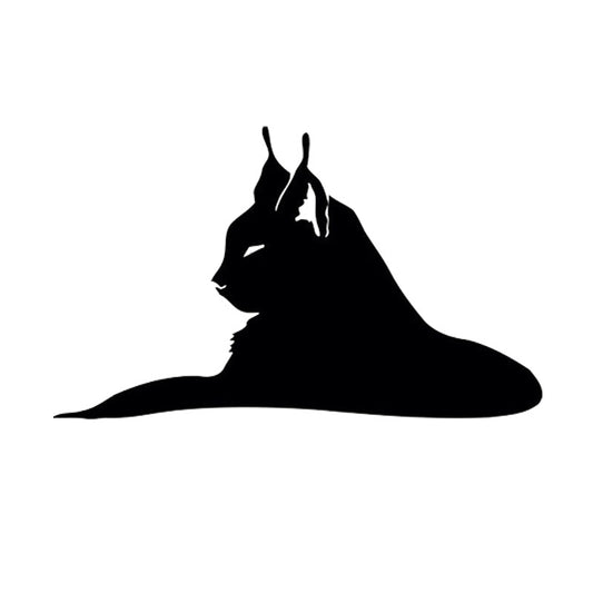 40.6*24.4CM Elegant Cat Face Car Door Stickers Vinyl Beautiful Car Styling Decoration Black/Silver S1-0169