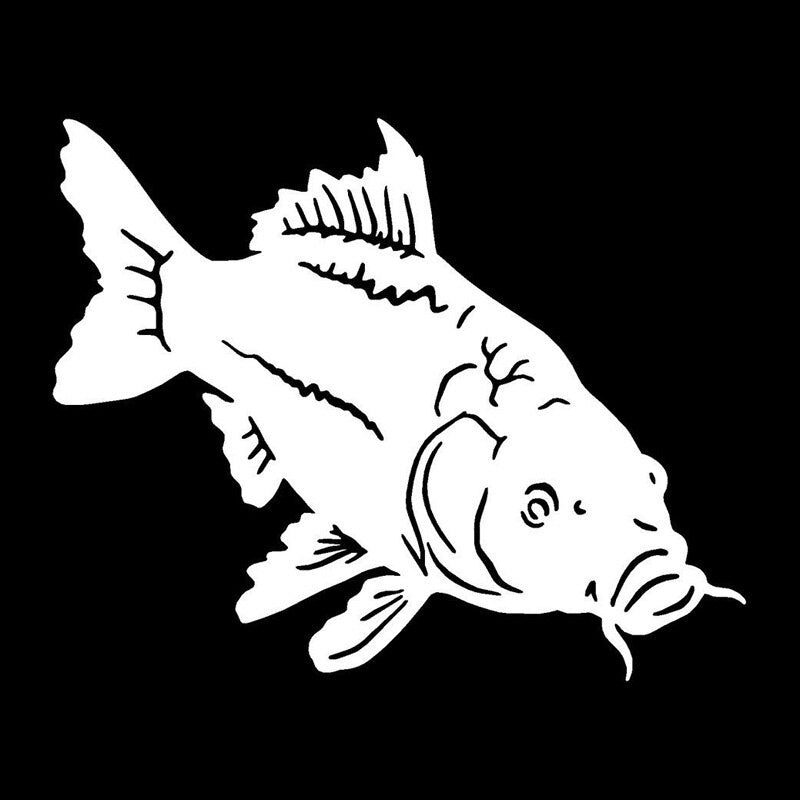 18.8*15.2CM Carp Vinyl Fishing Decal Motorcycle Accessories Stickers Personalized Car Styling C2-0574