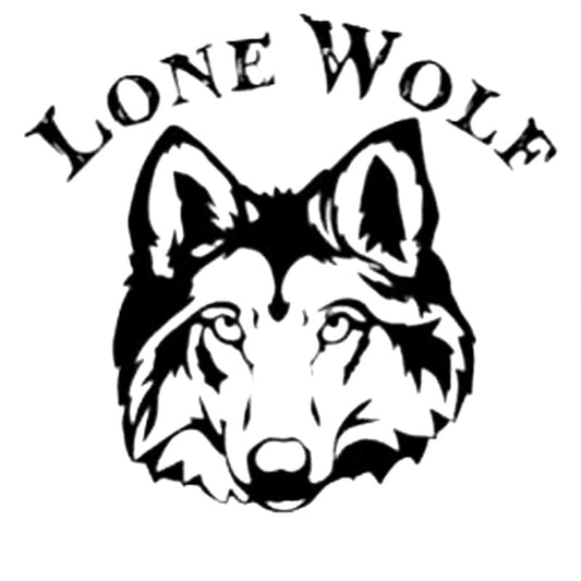 15.2CM*14.2CM Lone Wolf Head Car Or Truck Vinyl Decals Car Stickers Car Styling Accessories Black Sliver C8-1267