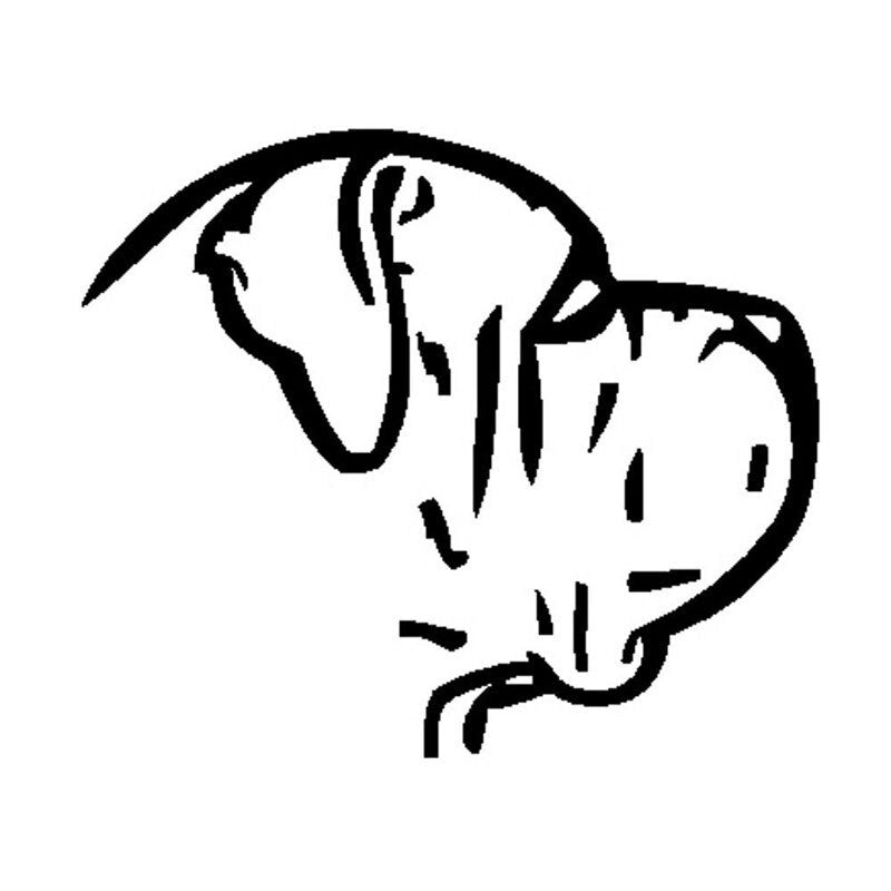 12.2*10.2CM Mastiff Dog Vinyl Decal Car Stickers Fashion Car Styling Bumper Decoration Black/Silver S1-1203