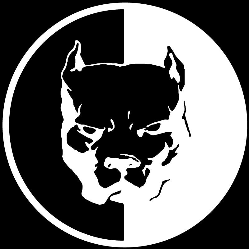 12*12CM PITBULL SUPER HERO DOG Fun Dog Personalized Car Stickers Decals Black Silver CT-520