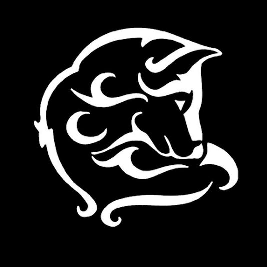 15.2*14.7CM Husky Dog Car Stickers Fashion Personality Decals Car Styling Decorative Accessories Black/Silver S1-0241