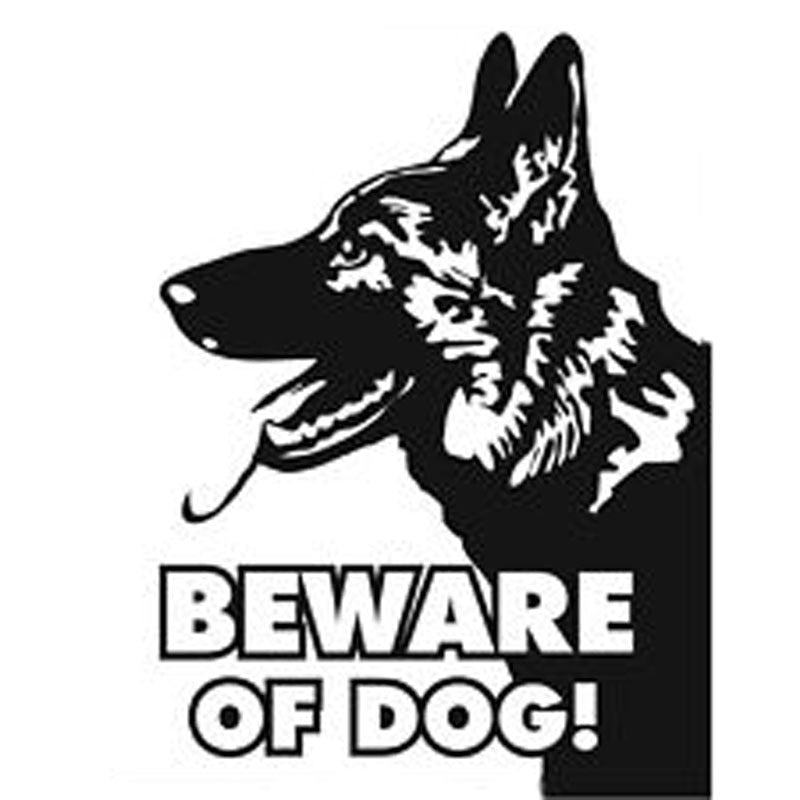11.3CM*15.3CM Beware Of God Sheep-Dog Decal Vinyl Car Sticker And Decals Motorcycle Car Styling Black/Sliver C8-0136