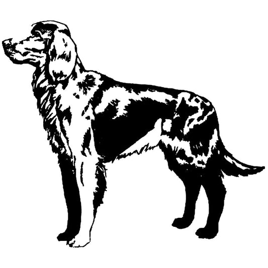 14.2*12.2CM Red Setter Car Stickers Creative Pet Dog Vinyl Decal Car Styling Decoration Black/Silver S1-0542