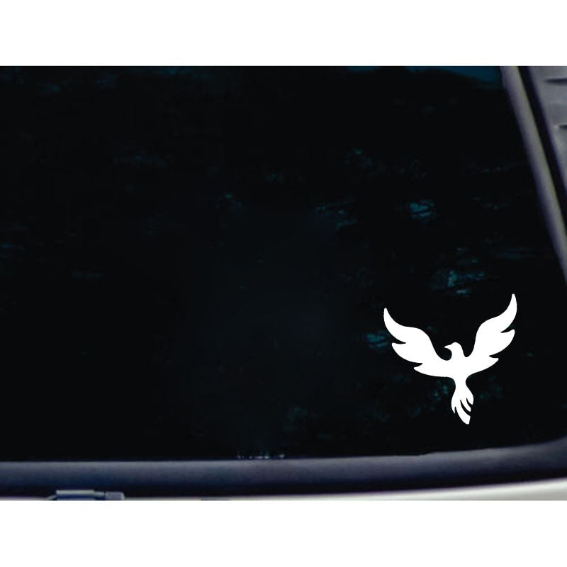 15CM*13.8CM Animal Phoenix Rising Motorcycle Decal Car Sticker Black/Silver Vinyl Decoration C15-1043