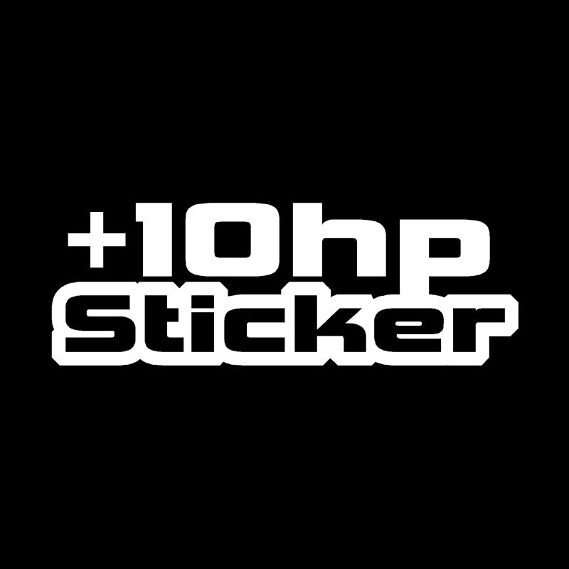 16.9CM*5.9CM High Quality For +10 HP Decals Graphical Black/Silver Vinyl Car Sticker C11-1312