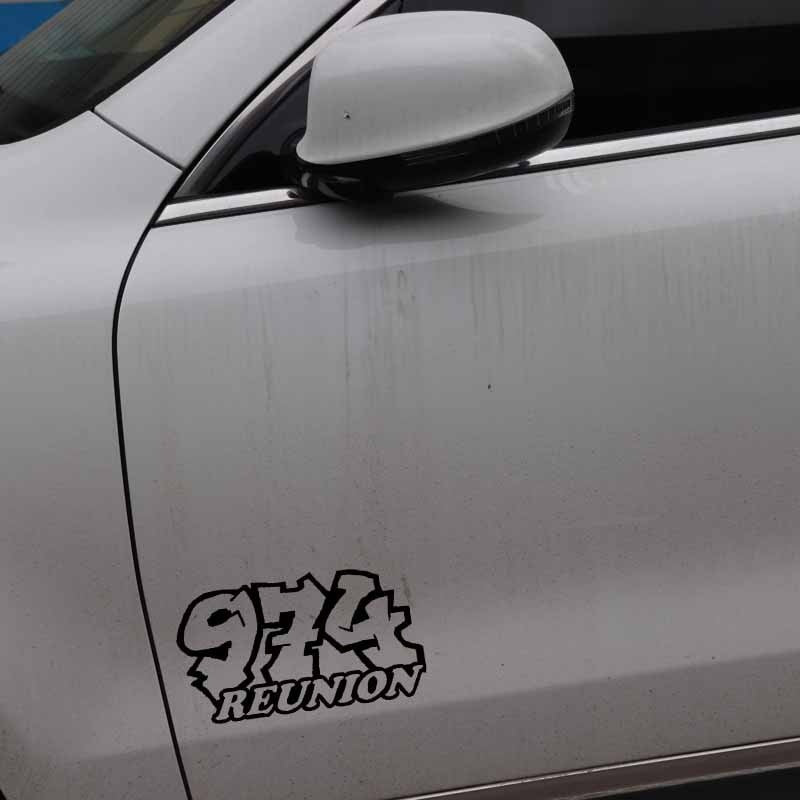 16.1CM*9CM Creative 974 REUNION Vinyl High-quality Car Window Sticker Decal Black Silver C11-1652