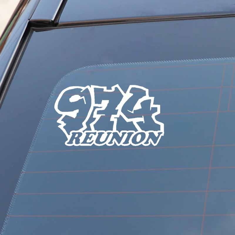 16.1CM*9CM Creative 974 REUNION Vinyl High-quality Car Window Sticker Decal Black Silver C11-1652