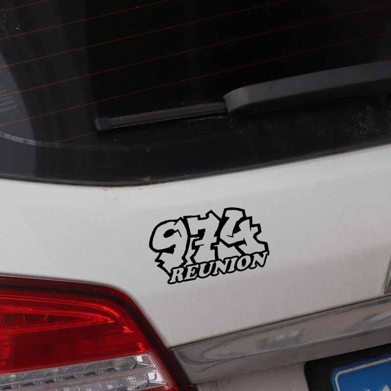 16.1CM*9CM Creative 974 REUNION Vinyl High-quality Car Window Sticker Decal Black Silver C11-1652