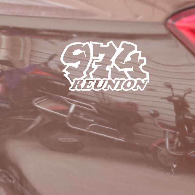 16.1CM*9CM Creative 974 REUNION Vinyl High-quality Car Window Sticker Decal Black Silver C11-1652