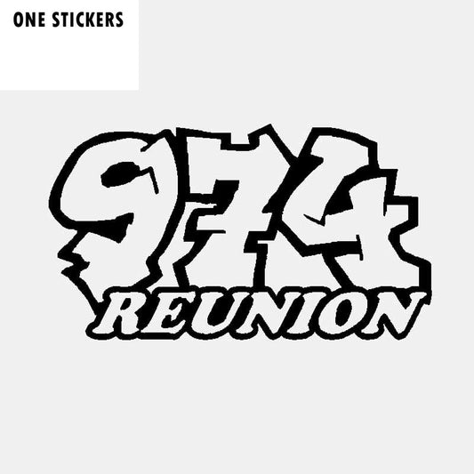 16.1CM*9CM Creative 974 REUNION Vinyl High-quality Car Window Sticker Decal Black Silver C11-1652