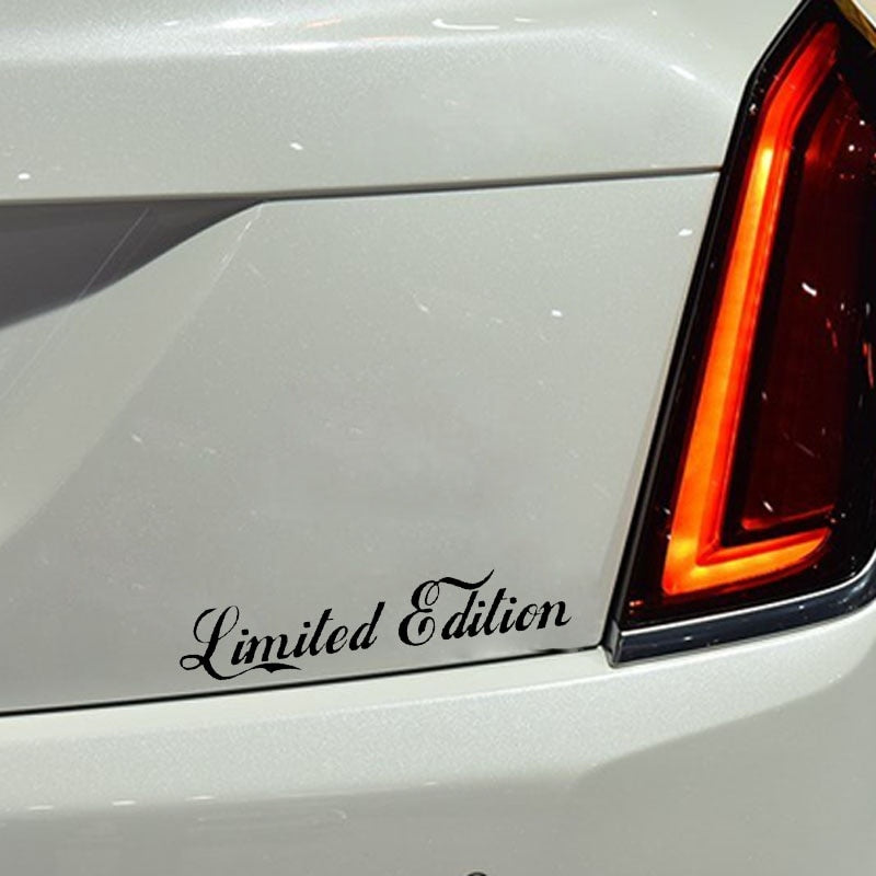 17CM*3.4CM LIMITED EDITION Creative Vinyl Car Window Sticker Decal Black/Silver Accessories C11-0701