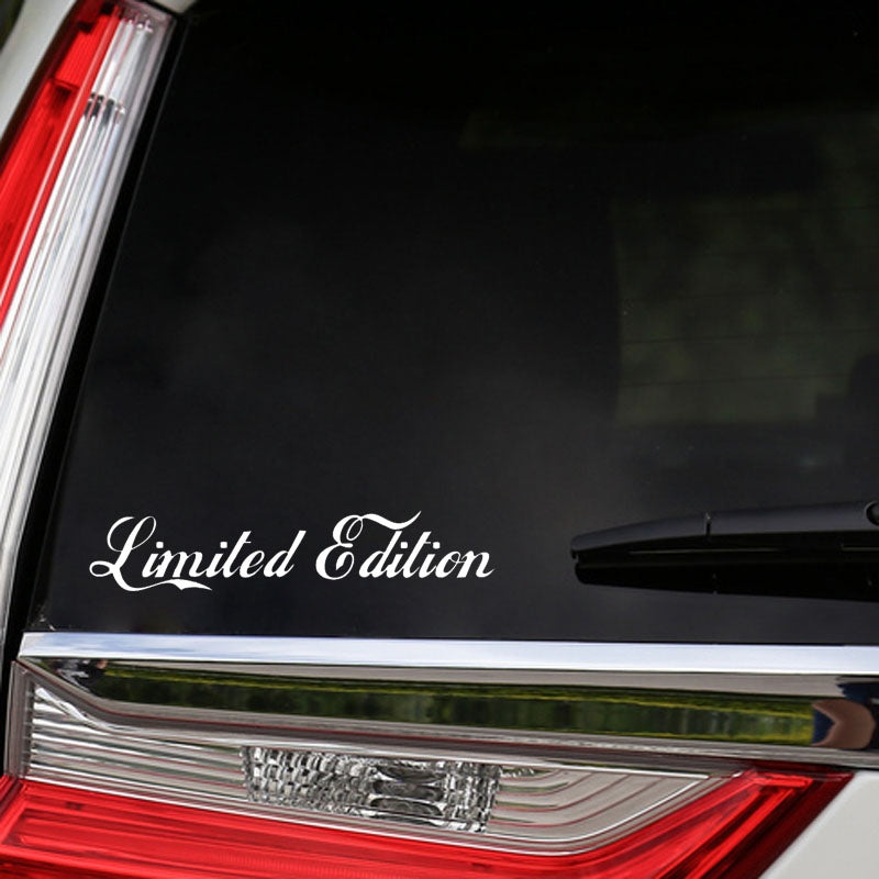 17CM*3.4CM LIMITED EDITION Creative Vinyl Car Window Sticker Decal Black/Silver Accessories C11-0701
