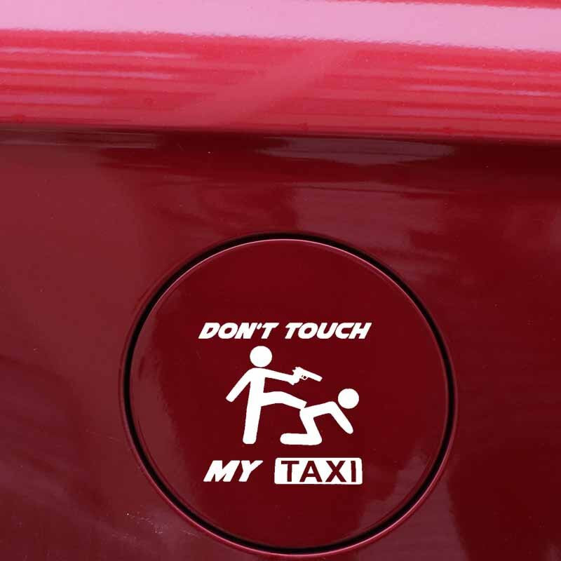 12.7CM*11.7CM Fun Don't Touch My Taxi Car Window Sticker Vinyl Decals Accessories C11-1783