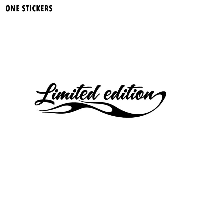 16CM*4.2CM Fashion LIMITED EDITION FANCY Vinyl Car Sticker Decals Accessories Black/Silver C11-0712