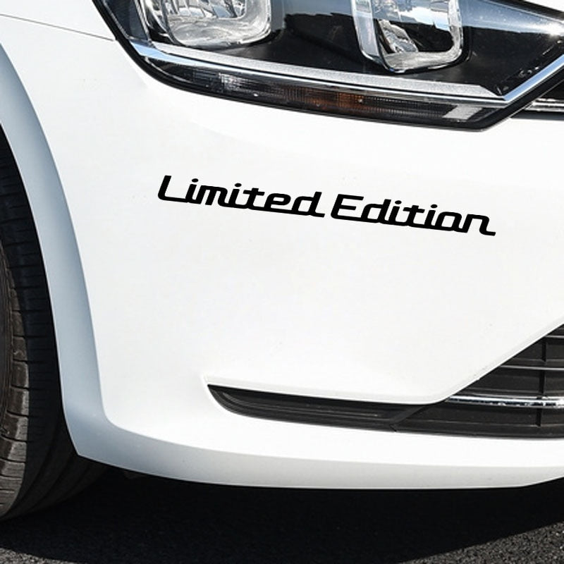 25CM*2CM LIMITED EDITION Creative Vinyl Car Window Sticker Car-styling Decal Black/Silver C11-0702