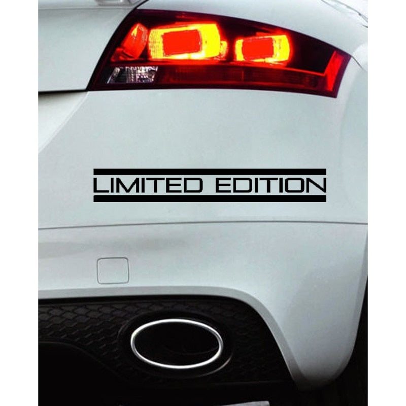 20CM*2.9CM LIMITED EDITION Creative Vinyl Car Sticker Black/Silver Retro- Decal Car-styling C11-0709