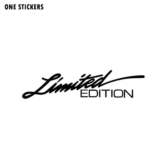 16CM*3.8CM LIMITED EDITION Creative Vinyl Car Window Sticker Car-styling Decal Black/Silver C11-0703