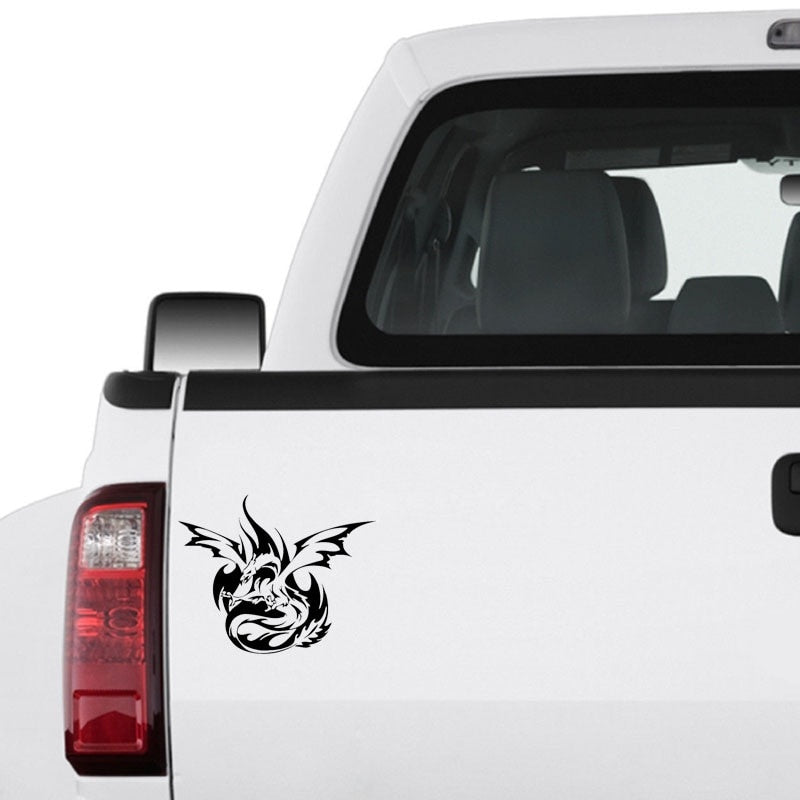 16.6CM*13.4CM Fashion Animal Phoenix Bird Fun Car Sticker Decal Black/Silver Vinyl C15-1018