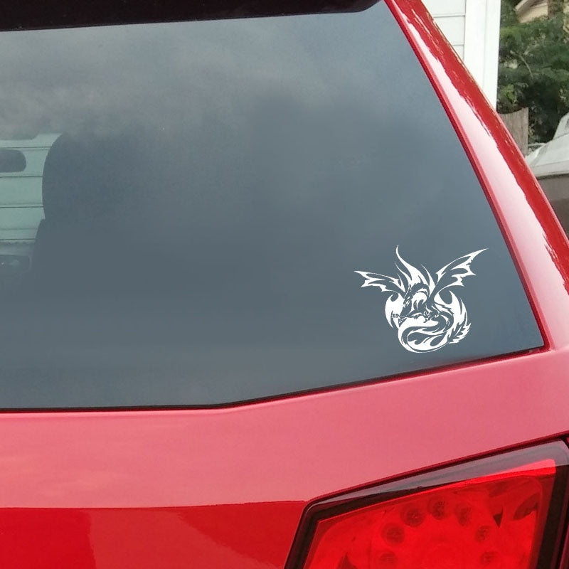 16.6CM*13.4CM Fashion Animal Phoenix Bird Fun Car Sticker Decal Black/Silver Vinyl C15-1018