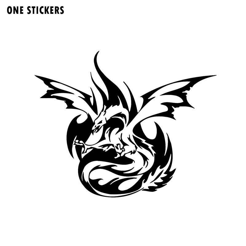 16.6CM*13.4CM Fashion Animal Phoenix Bird Fun Car Sticker Decal Black/Silver Vinyl C15-1018