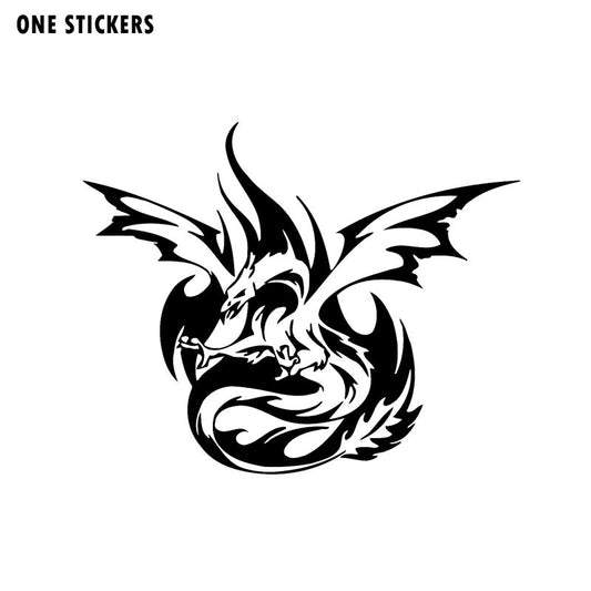 16.6CM*13.4CM Fashion Animal Phoenix Bird Fun Car Sticker Decal Black/Silver Vinyl C15-1018